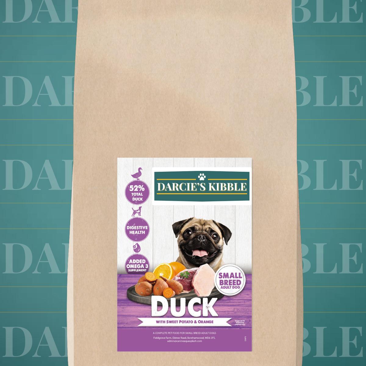 Darcie’s Kibble Small Breed Duck — Grain Free Dog Food with Sweet Pota ...